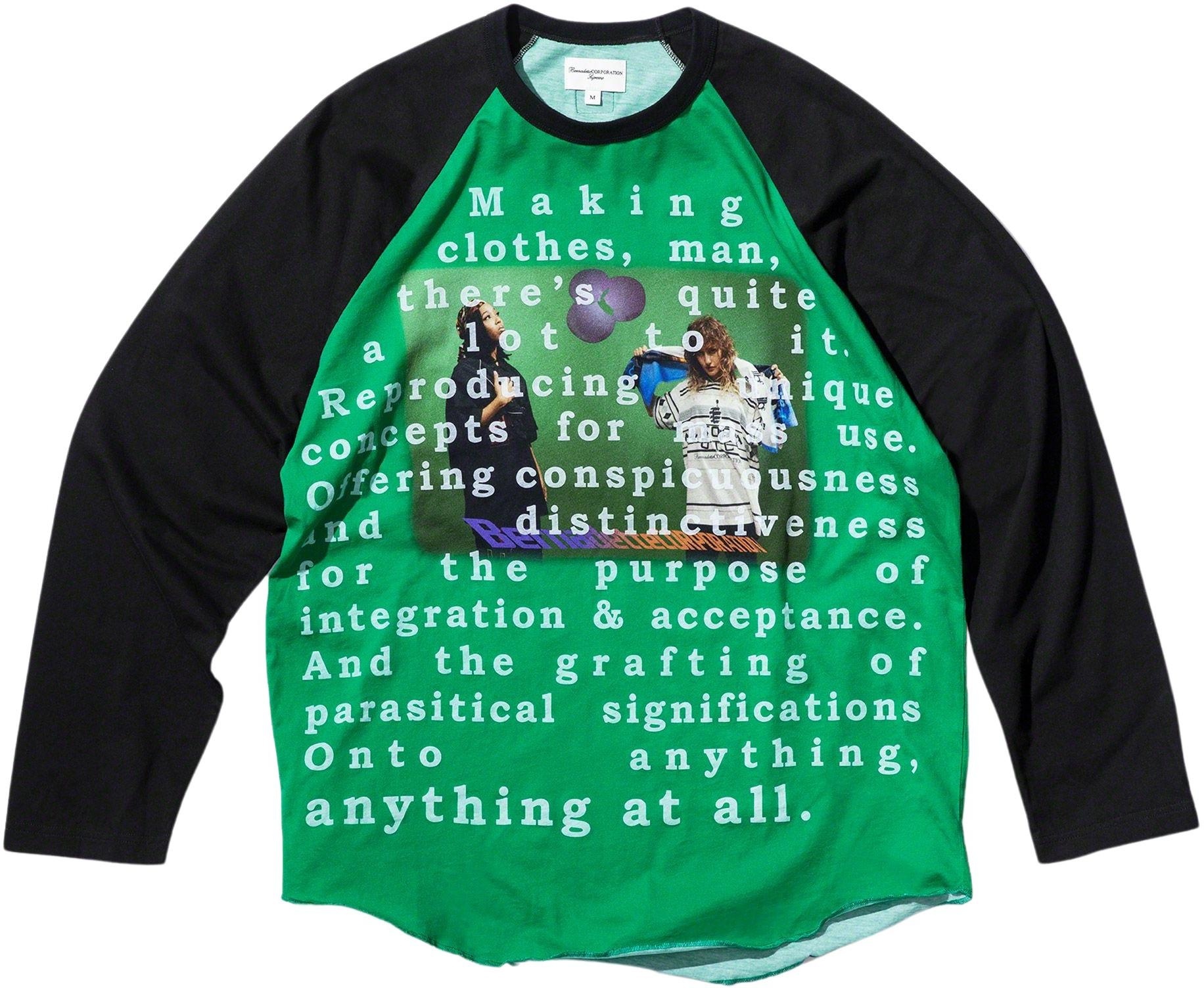 Supreme/Bernadette Corporation Raglan L/S Top view 2